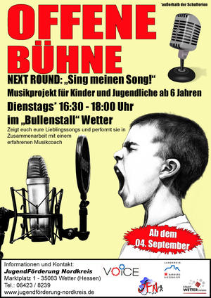 Bild vergr&ouml;&szlig;ern: Flyer Offene B&uuml;hne