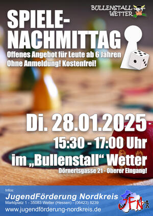 Bild vergr&ouml;&szlig;ern: Spiele-Nachmittag im Januar