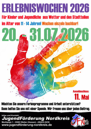 Bild vergr&ouml;&szlig;ern: Erlebniswochen 2026