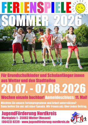 Bild vergr&ouml;&szlig;ern: Ferienspiele Sommer 2026