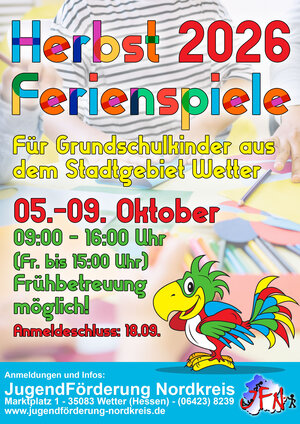 Bild vergr&ouml;&szlig;ern: Ferienspiele Herbst 2026